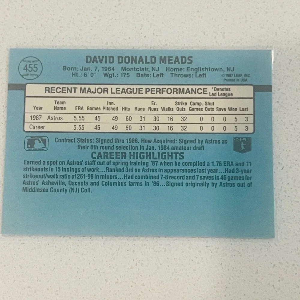 Donruss 1988 dave